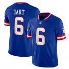 adult & youth,toddler New York Giants Uniform 6 Jaxson Dart Jersey Stitched Activewear Royal Shirt