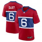 adult & youth,toddler New York Giants Uniform 6 Jaxson Dart Jersey Stitched Activewear Red Shirt