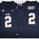 adult & youth Ole Miss Rebels Uniform 2 Jaxson Dart Jersey College Navy Stitched Shirt
