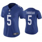 women's New York Giants Uniform 5 Kayvon Thibodeaux Jersey Stitched Activewear Blue Shirt