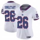 women's New York Giants Uniform 26 Devin Singletary Jersey Stitched Shirt White Color Rush