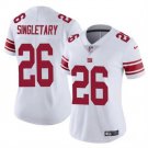 women's New York Giants Uniform 26 Devin Singletary Jersey Stitched Activewear White Shirt