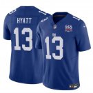 adult & youth,toddler New York Giants Uniform 13 Jalin Hyatt Jersey Stitched Blue 100th Season Patch