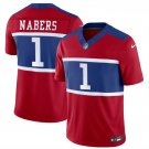 adult & youth,toddler New York Giants Uniform 1 Malik Nabers Jersey Stitched Activewear Red Shirt