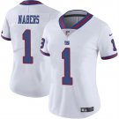 women's New York Giants Uniform 1 Malik Nabers Jersey Stitched Activewear White Color Rush