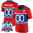 adult & youth,toddler NY Giants Uniform 00 Custom name number Jersey Stitched Red 100th Season Patch
