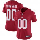 women's New York Giants Uniform 00 Custom name number Jersey Stitched Shirt Red Alternate