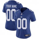 women's New York Giants Uniform 00 Custom name number Jersey Stitched Activewear Blue Shirt