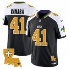 adult & youth Saints Uniform 41 Alvin Kamara Jersey Stitched Activewear New Orleans City Black-White