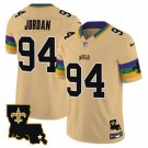 adult & youth Saints Uniform 94 Cameron Jordan Jersey Stitched Shirt New Orleans City Gold