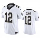 adult & youth,toddler Saints Uniform 12 Chris Olave Jersey Stitched Activewear White Shirt