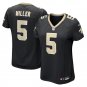 women's New Orleans Saints Uniform 5 Kendre Miller Jersey Stitched Activewear Black Shirt