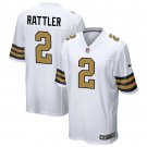 adult & youth,toddler Saints Uniform 2 Spencer Rattler Jersey Stitched Shirt White Alternate