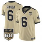adult & youth,toddler Saints Uniform 6 Tyler Shough Jersey Stitched Gold 60th Anniversary Patch