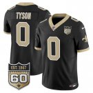 adult & youth Saints Uniform 0 Jordyn Tyson Jersey Stitched Shirt Black 60th Anniversary Patch