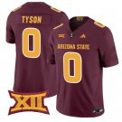 adult & youth Arizona State Sun Devils Uniform 0 Jordyn Tyson Jersey College Maroon Stitched Shirt