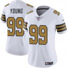 women's New Orleans Saints Uniform 99 Chase Young Jersey Stitched Shirt White Alternate