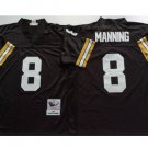adult Saints Uniform 8 Archie Manning Jersey Stitched Activewear Black M&N Throwback Mesh Shirt