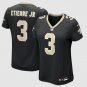 women's New Orleans Saints Uniform 3 Travis Etienne Jr Jersey Stitched Activewear Black Shirt