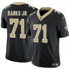 adult & youth,toddler Saints Uniform 71 Kelvin Banks Jr Jersey Stitched Activewear Black Shirt