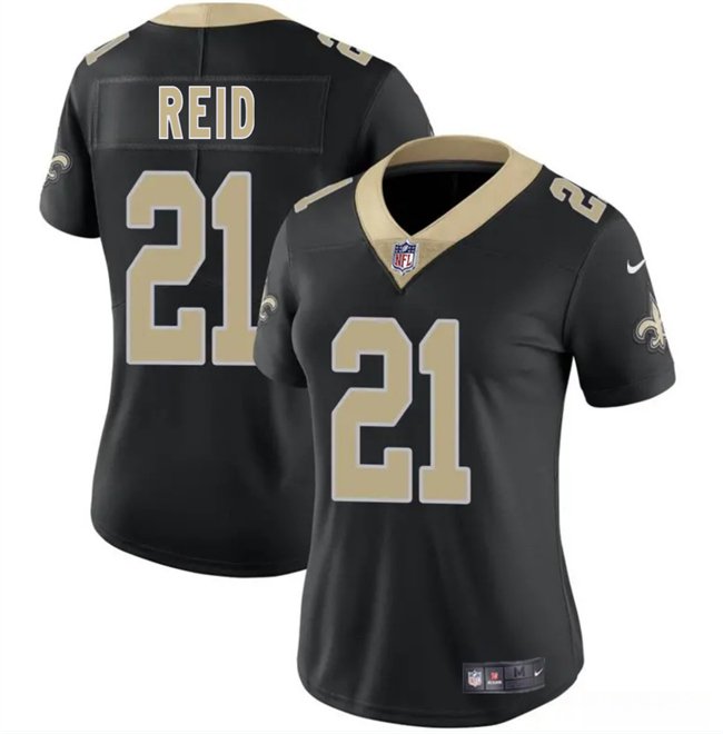 women's New Orleans Saints Uniform 24 Devin Neal Jersey Stitched Activewear Black Shirt