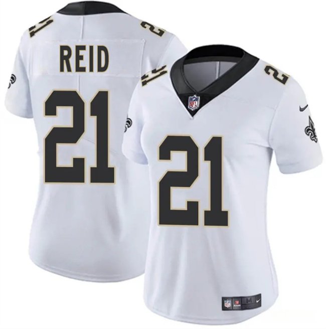 women's New Orleans Saints Uniform 24 Devin Neal Jersey Stitched Activewear White Shirt