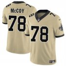 adult & youth,toddler Saints Uniform 78 Erik Mccoy Jersey Stitched Activewear Gold Shirt
