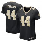 women's New Orleans Saints Uniform 44 Isaiah Stalbird Jersey Stitched Activewear Black Shirt