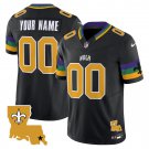 adult & youth Saints Uniform 00 Custom name number Jersey Stitched Activewear New Orleans City Black