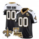 adult & youth New Orleans Uniform 00 Custom name number Jersey Stitched Black White Saints Patch