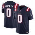adult & youth,toddler NE Patriots Uniform 0 Christian Gonzalez Jersey Stitched Activewear Navy Shirt