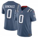 adult & youth,toddler NE Patriots Uniform 0 Christian Gonzalez Jersey Stitched Activewear Blue Shirt