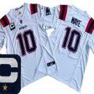 adult & youth,toddler NE Patriots Uniform 10 Drake Maye Jersey Stitched Activewear White C Patch