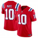 adult & youth,toddler NE Patriots Uniform 10 Drake Maye Jersey Stitched Activewear Red Shirt