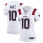 women's New England Patriots Uniform 10 Drake Maye Jersey Stitched Activewear White Shirt