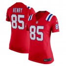 women's New England Patriots Uniform 85 Hunter Henry Jersey Stitched Activewear Red Shirt