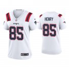 women's New England Patriots Uniform 85 Hunter Henry Jersey Stitched Activewear White Shirt