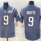 adult & youth,toddler NE Patriots 9 Kayshon Boutte Jersey Stitched Blue 2026 Super Bowl LX Patch