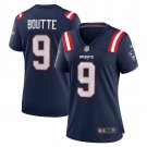 women's New England Patriots Uniform 9 Kayshon Boutte Jersey Stitched Activewear Navy Shirt