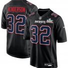 adult & youth Patriots 32 TreVeyon Henderson Jersey Stitched Black 2026 Super Bowl LX Patch Fashion