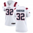 women's New England Patriots Uniform 32 TreVeyon Henderson Jersey Stitched Activewear White Shirt