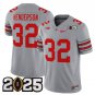 adult & youth Ohio State Buckeyes 32 TreVeyon Henderson Jersey College Gray 2025 Patch Stitched