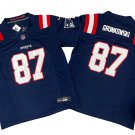 adult & youth,toddler NE Patriots Uniform 87 Rob Gronkowski Jersey Stitched Activewear Navy Shirt