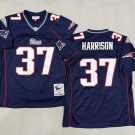 adult Patriots Uniform 37 Rodney Harrison Jersey Stitched Activewear Navy M&N Throwback Mesh Shirt