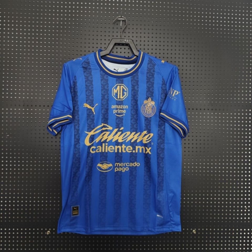 adult Chivas Soccer Uniform Blank Jersey 2526 Third Activewear Blue Shirt