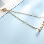 Leeyee 14K Gold Plated S925 Hollow Geometric Bracelet for Women Girls Custom Size Jewelry
