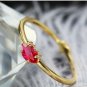 Leeyee S925 Sterling Silver Redlip Loving Heart Simple Ring for Women Girls Gift Jewelry
