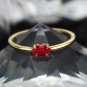 Leeyee S925 Sterling Silver Redlip Loving Heart Simple Ring for Women Girls Gift Jewelry