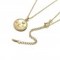 Leeyee S925 Twist Round Star Pendant Clavicle necklace for Women Girls Custom Size Jewelry