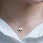 Leeyee S925 Twist Round Star Pendant Clavicle necklace for Women Girls Custom Size Jewelry